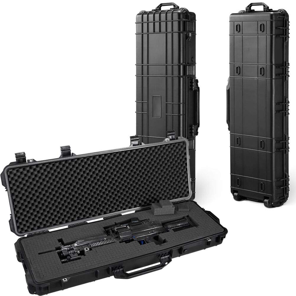 GDT 43inch Oversized Rifle Gun Case, All Weather WaterProof Safety