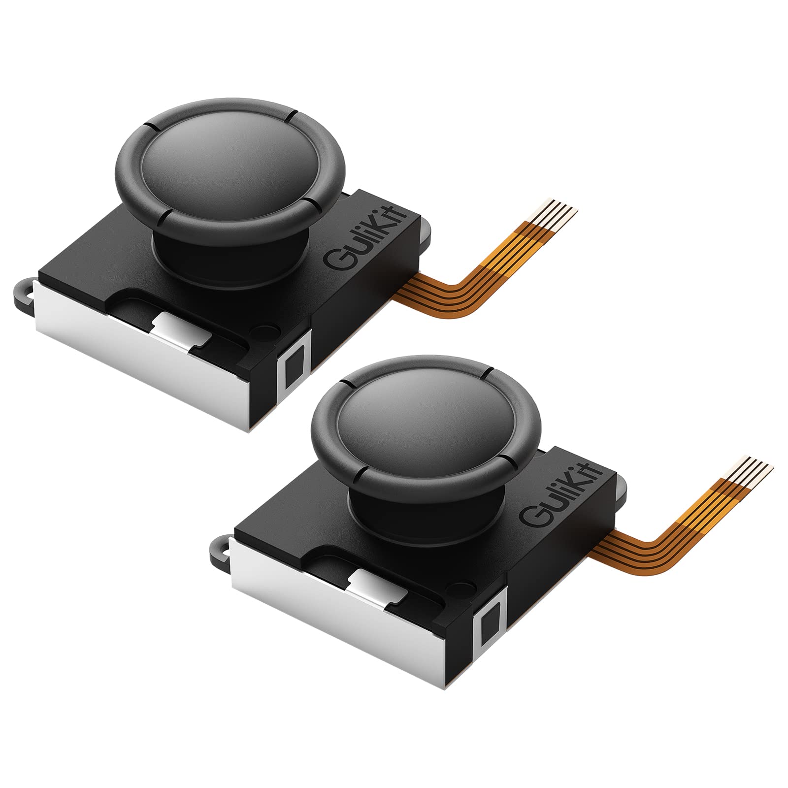 AKNES Gulikit Switch Joycon Replacement, [No Drifting] Left/Right Hall Effect Joystick replacement parts for Switch/Switch OLED/Switch Lite, Without Repair Tools (1 Pair)