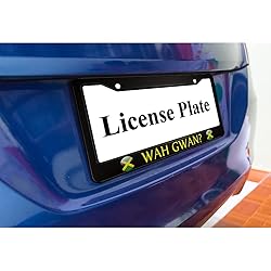 oFloral Wah Gwan Aluminum Alloy License Plate Frame