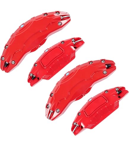 4pc Brake Caliper Covers For Audi A7 – Custom Black Aluminum Covers, Front & Rear Set