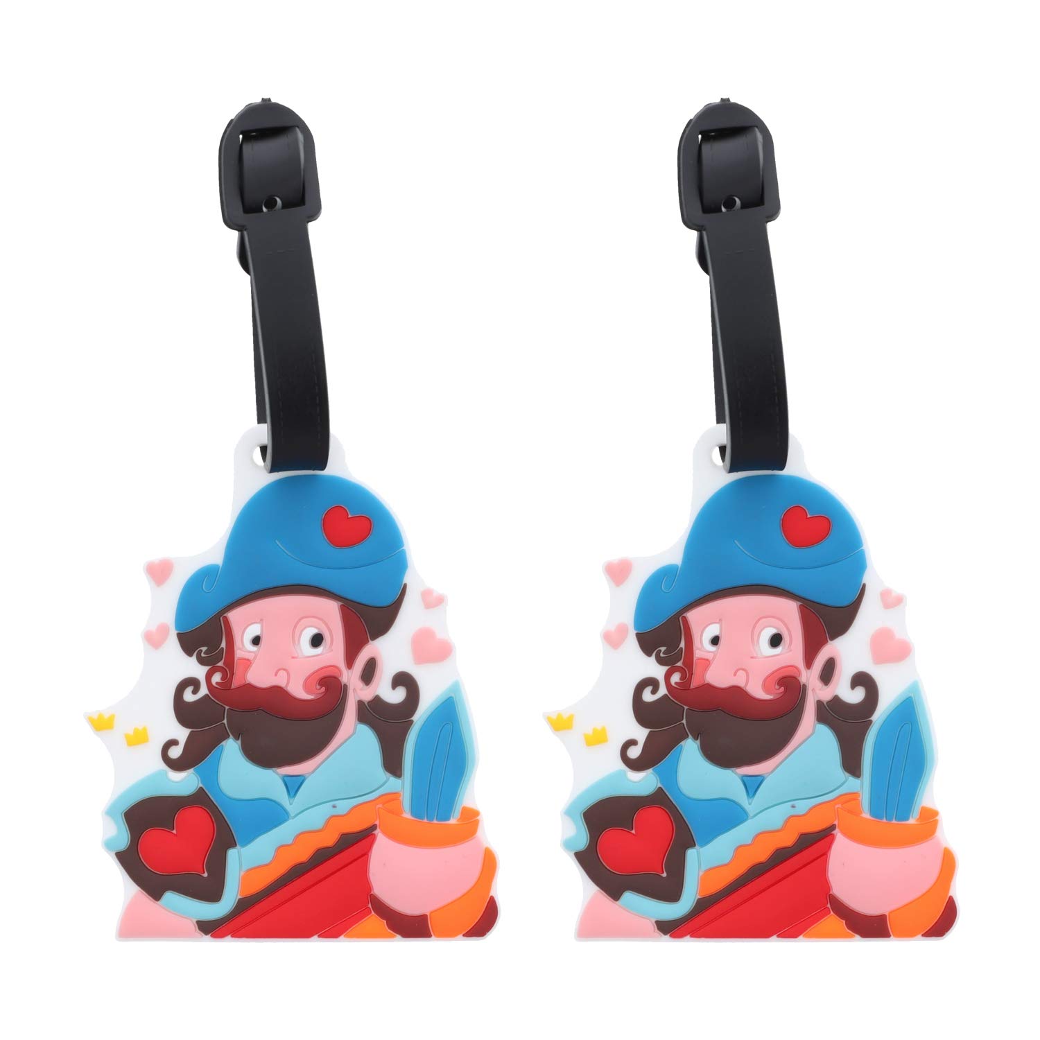 Pirate Luggage Tags Suitcase ID Holder - Set of 2