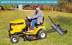 BouPower 40 inch Lawn Dethatcher,Pull Behind