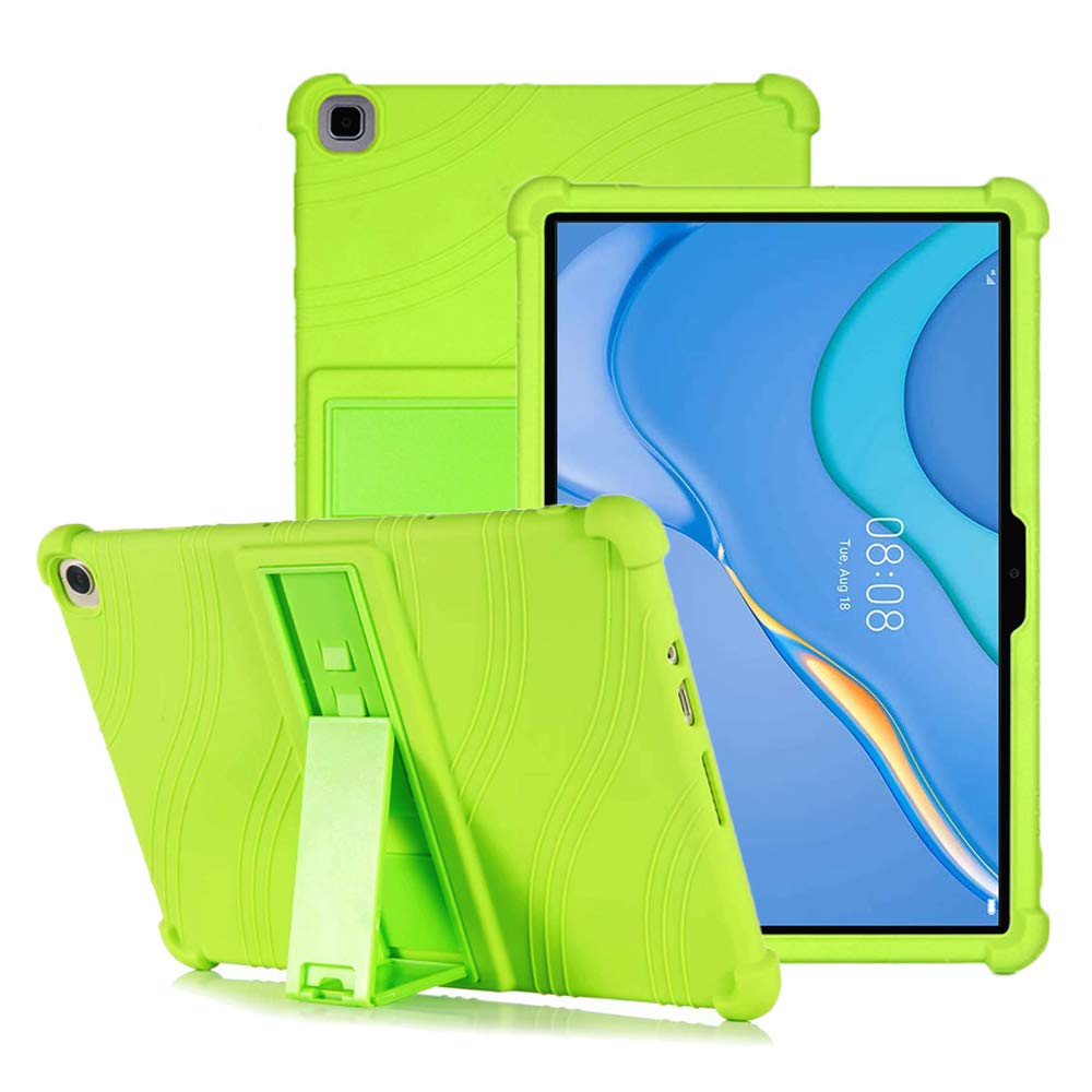 YGoal Silicone Case for Huawei MatePad T 10/Honor Pad X8 10.1- Light Weight Kids Friendly Soft Shock Proof Protective Cover for Huawei MatePad T10, Green