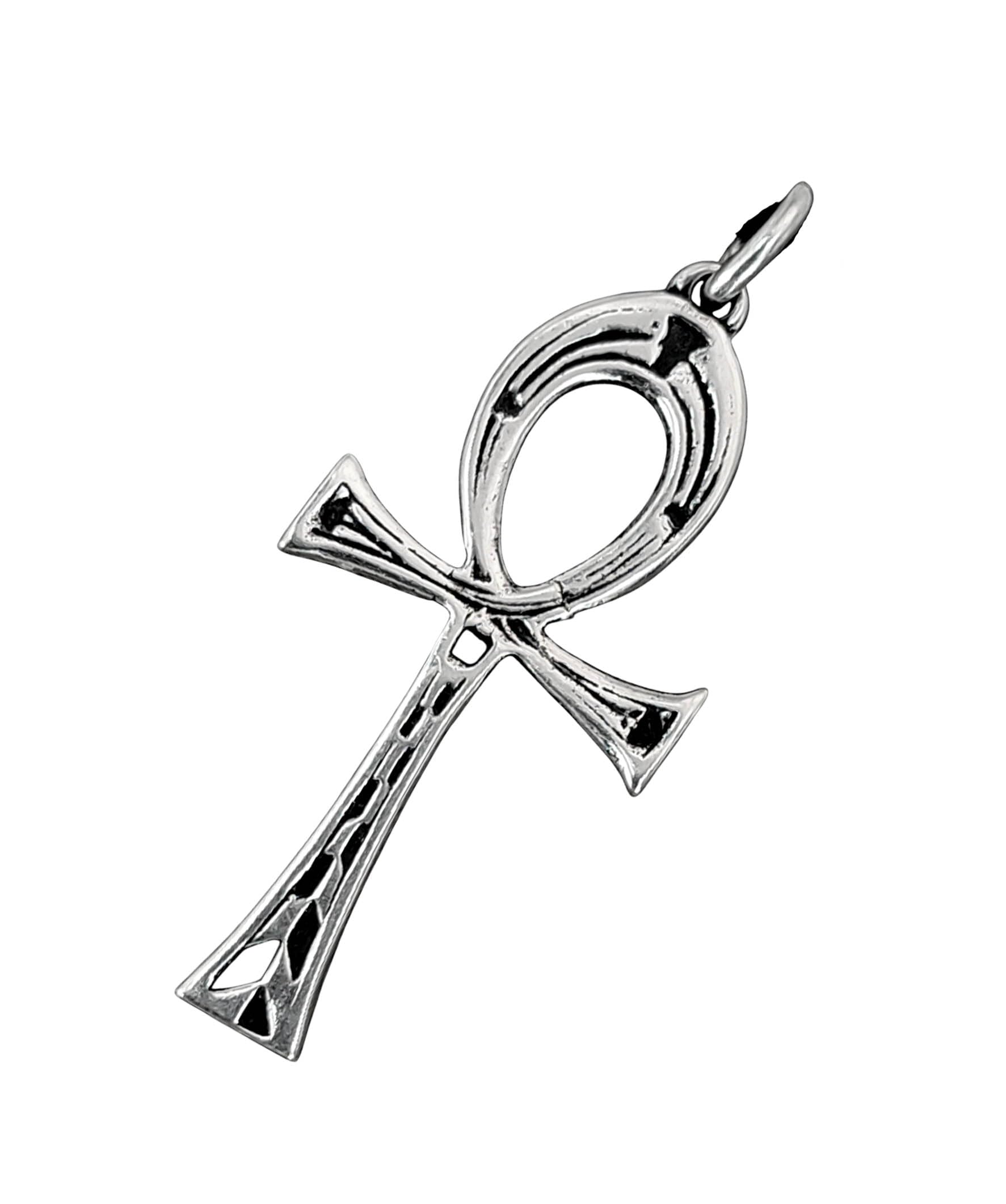 Kiss of Leather Pendant Ankh 925 Sterling Silver No. 369