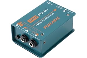 pegcabac - Passive Direct Box with Ground Lift and Attenuator Switch DI Box/Merge Function as Two inputs