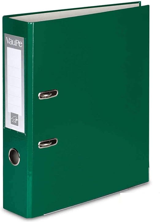 1 x Green A4 Large 75mm Lever Arch Files Folders Metal Edge & Finger