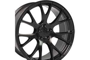OE WHEELS LLC OE Wheels DG15 20 Inch Rim Fits Hellcat Style 5x115 20x9 Satin Black - Hollander 2528 (1)