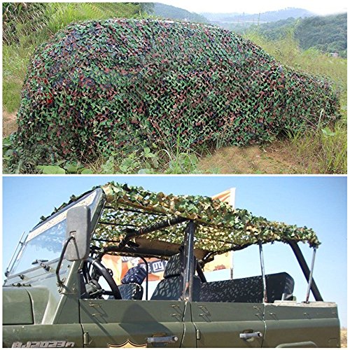 Windyus Camouflage Netting, Camo Net Blinds Bulk Roll for Sunshade Camping Shooting Hunting Military Army Hide Woodland Sunscreen- 32.8FT X 5FT(10x1.5M)