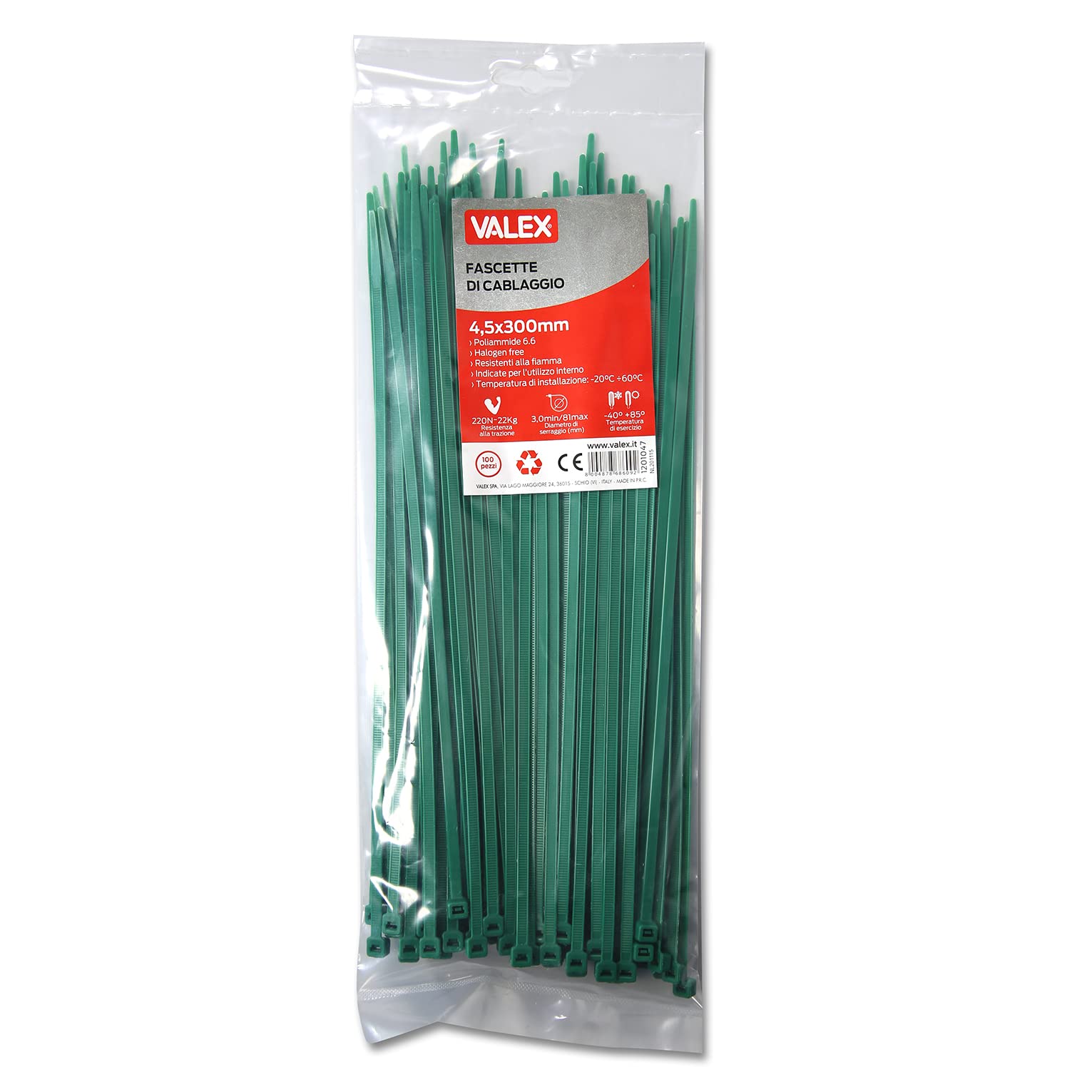 Valex Green Cable Ties