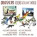 Dinosaur Toys Toy Dinosaurs [18 ITEMS SUPER SET] [USA SELLER] Boys Girls Kids - 3 4 5 + Year Old Age Gift Jurassic Age Park Large Big 2 T Rex, Spinosaurus, Raptor, Egg, Book, Stickers, Playset (6