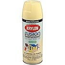 Krylon K02334001 Fusion for Plastic Spray Paint, Buttercream