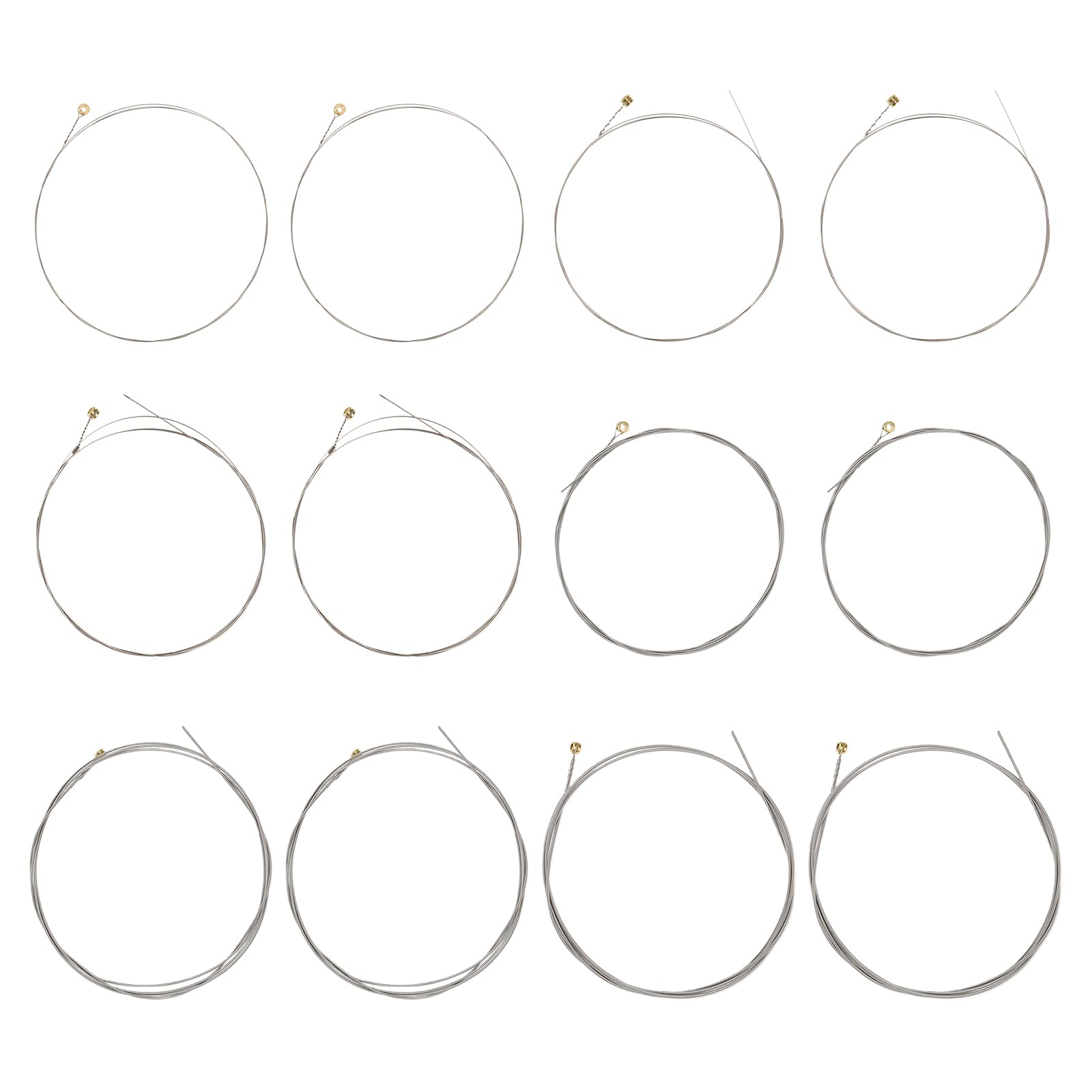 SG Store 2 Set 2220 Nickel-Wound Electric Guitar Strings Hex Shaped Steel Core Wire Replacement for Most Electric Guitars Sliver (11-48 Gauge)