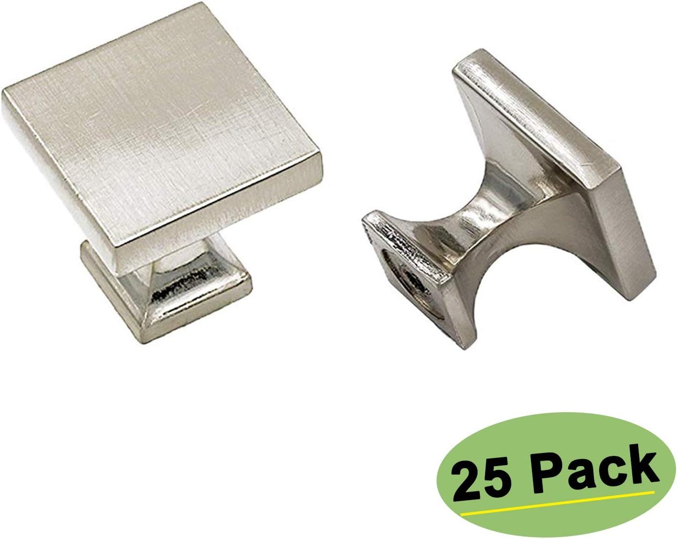 homdiy Knobs Brushed Nickel 25 Pack Kitchen Hardware for