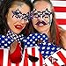 KODOO 39 Pcs 4th of July Photo Booth Props Patriotic Party Props for American Independence Day Party Decorations