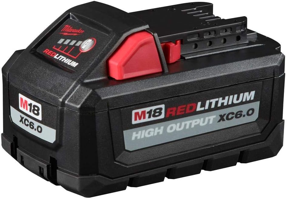 Milwaukee 48-11-1862 M18 18-Volt Lithium-Ion High Output 6.0Ah Battery Pack (2-Pack) (Non-Retail Packaging) - - 
