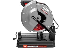 DJBL 14" Brushless Cold Cut Saw - 3500w, Changeable Speeds, 66 Teeth Ferrous Metal Blade, 45 Degree Adjustable