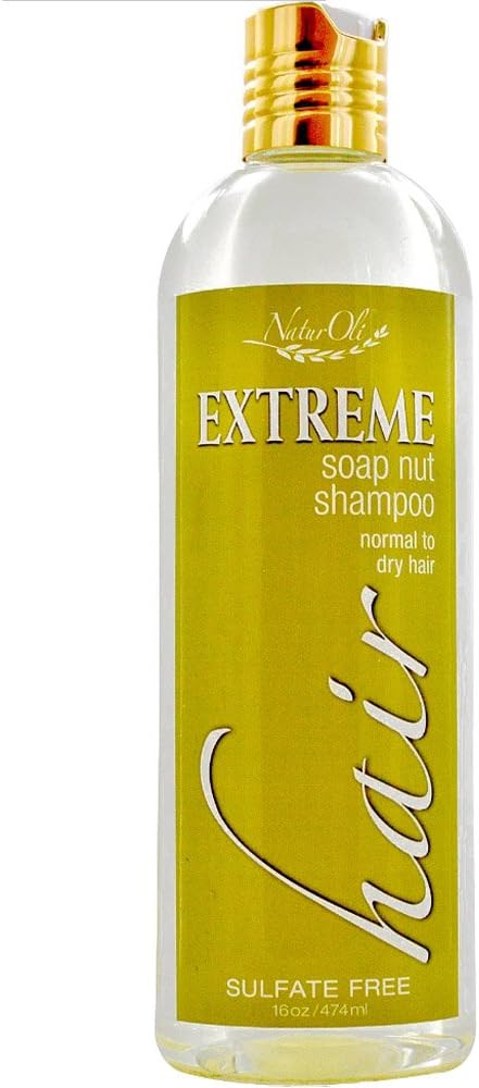 Soap Nut / Soapberry Shampoo - Organic Natural Hair Care - Sulfate Free! Gluten free & Vegan. EXTREME Hair is made with USDA Organic soap nuts / soap berries! - Normal to Dry 16oz