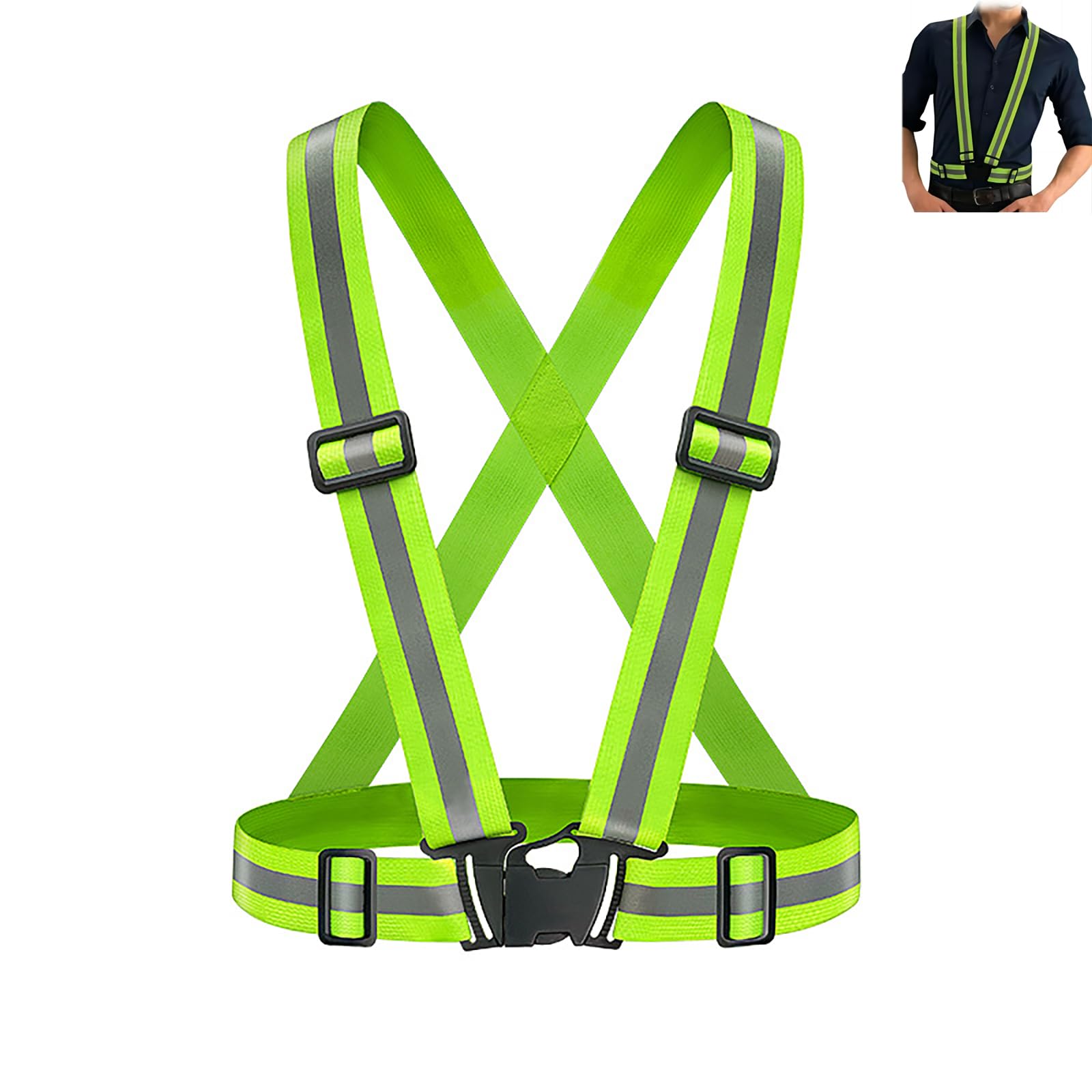 AONAT Reflective Vest,High Visible Reflective Running Vest Adjustable,Reflective Running Gear Safety Vest for Outdoor Night Running,Jogging Hiking,Cycling Walking,Men Women Kids