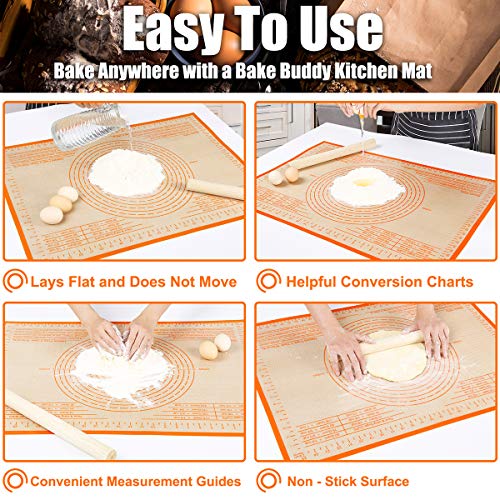 Extra Large Silicone Pastry Mat Nonstick Dough Mat with Measurement 36