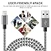 Lightning Cable 3ft, IVVO 4Pack 3FT Nylon Braided 8 Pin Lightning Cable Cord USB Charging Cable Charger for iPhone 7/7 Plus/6/6s/6 Plus/6s Plus/5/5c/5s/SE,iPad iPod Nano iPod Touch(Black)