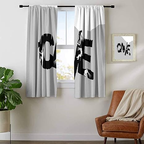 Chat Rideaux X Motif Mousquetaire Chaton Avec Un Verre De Vin Chevalier Chat Fun Dessin Anime Art Rideaux Pour Portes Avec Fenetre Bleu Beige Orange W63 X L63 Amazon Ca Maison Et Cuisine