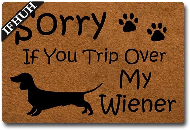 wiener dog doormat