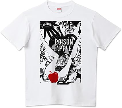 ポイズンアップル Poison Apple 白雪姫の毒林檎と小人の月光浴 プリント Tシャツ アングラポップ 0252 メンズ オリジナルプリント 通販 Amazon
