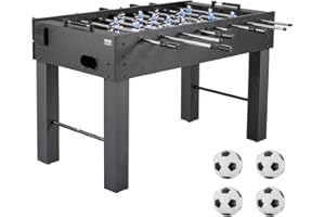 VEVOR Foosball Table, 55 inch Standard Size Table, Indoor Full Size Foosball Tables for Home, Family, and Game Room, Durable 