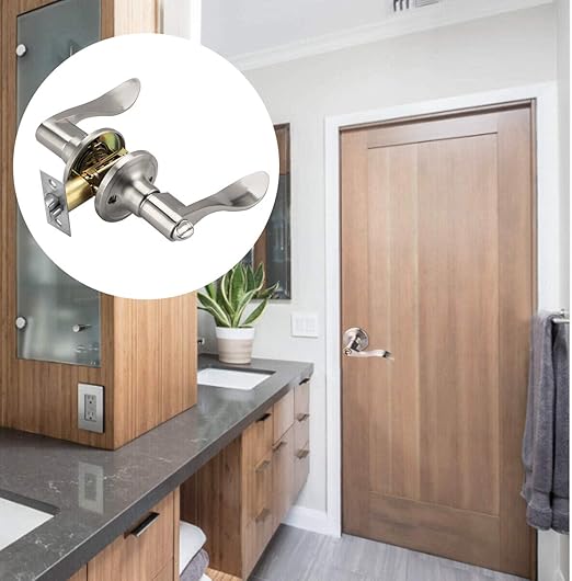 Ivoku Turknauf Aus Edelstahl Badezimmer Badezimmer Kinderzimmer Einfach Zu Installieren Badezimmer Klassenzimmer Fur Schlafzimmer Lager Gebursteter Nickel Mit Schloss Und 3 Schlusseln Sidra Hospital