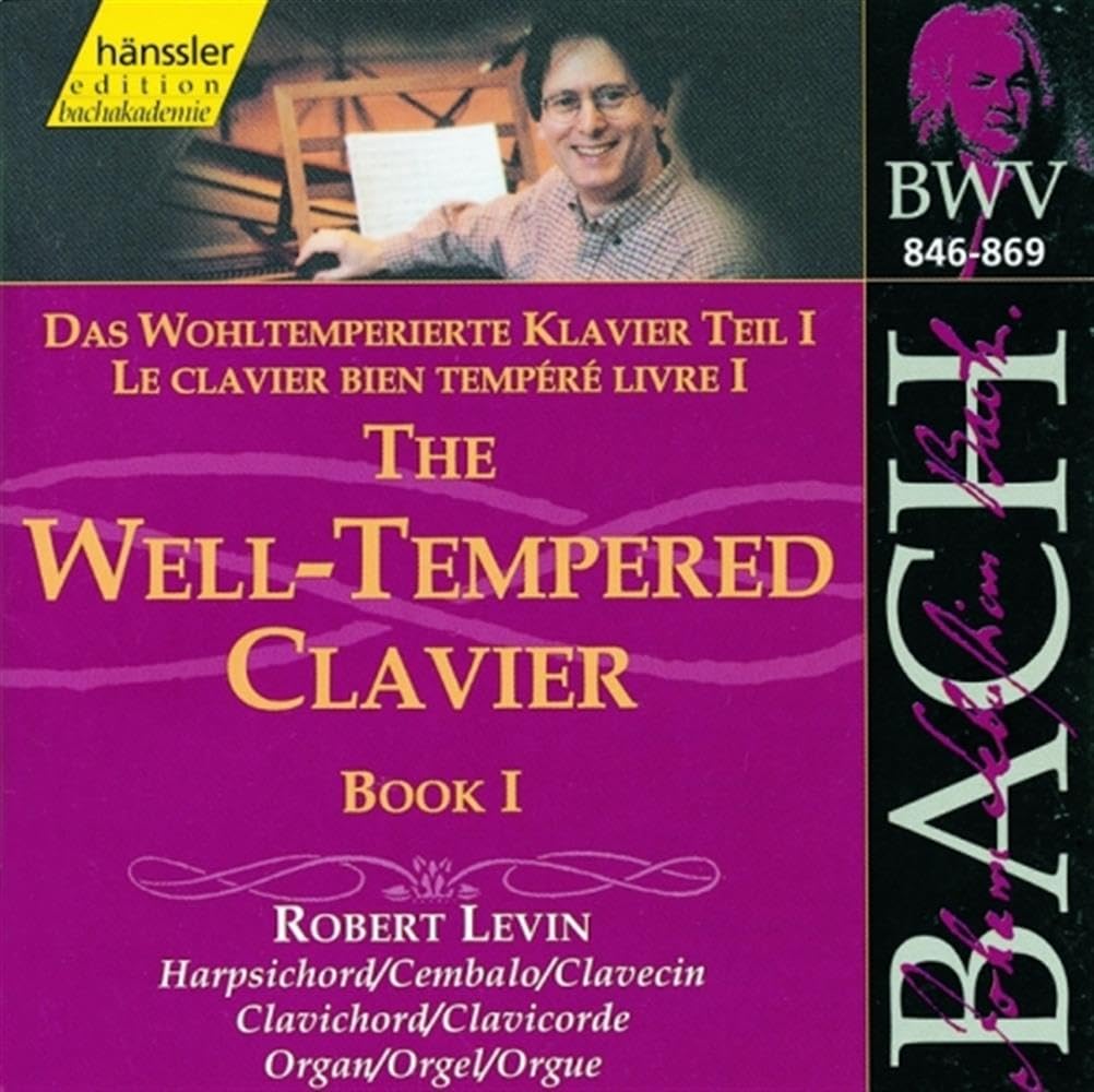Bach: The Well-Tempered Clavier, Book I, BWV 846-869 (Edition Bachakademie Vol 116) /Levin (harpsichord, clavichord, organ)