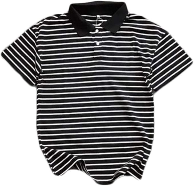 Amazon ジャンーウェ メンズ ポロシャツ 半袖 ボーダー Polo ゴルフ Tシャツ 襟付き シンプル カジュアル トップス スポーツ ユニセックス シャツ 通販