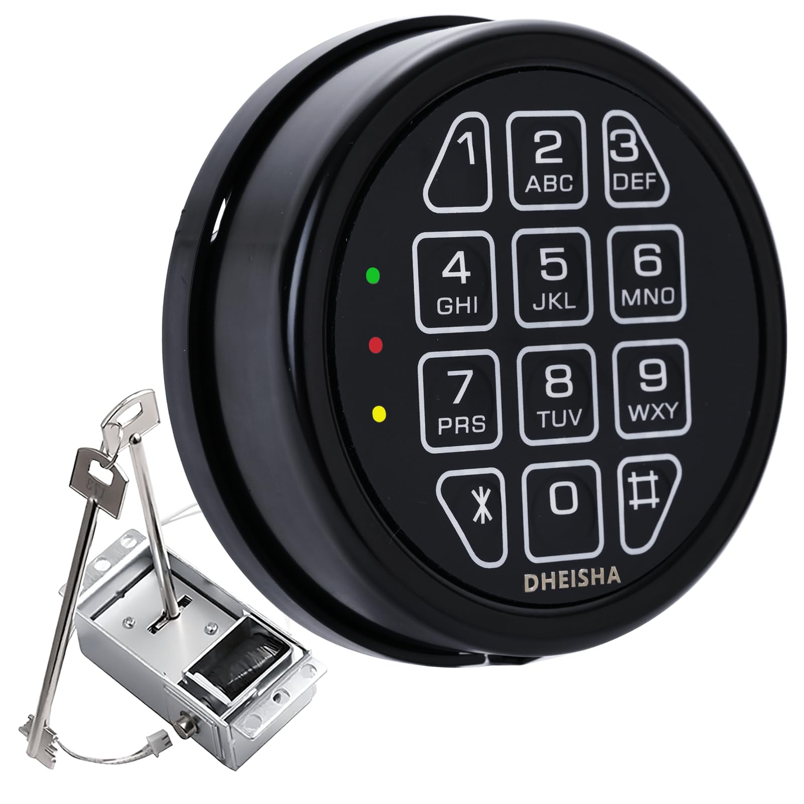 Photo 1 of Dheisha  Safe Replacement Lock with 2 Backup Keys Black Safe Keypad Lock