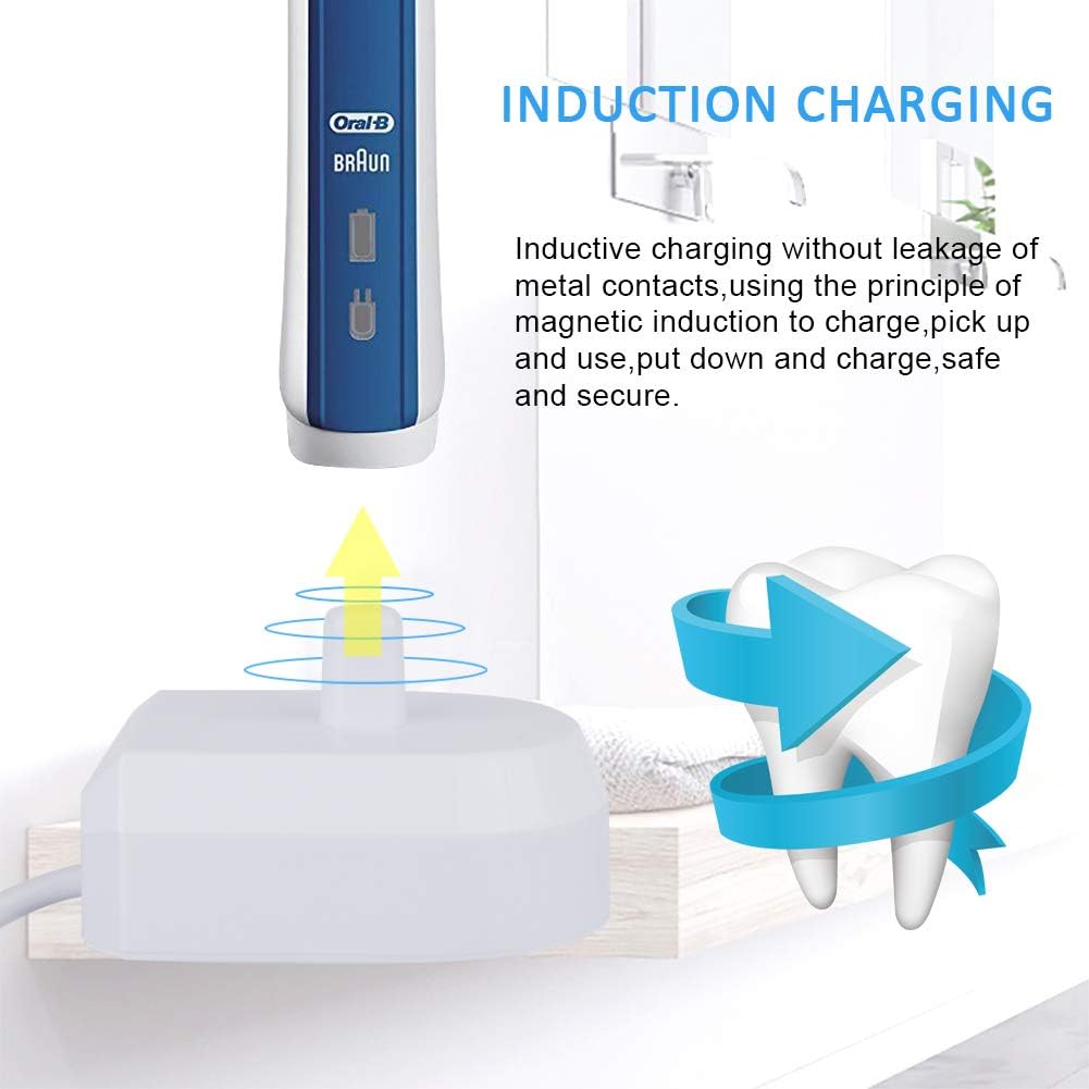 USB Toothbrush Charger for Oral B, Inductive Charger Fits Most Braun