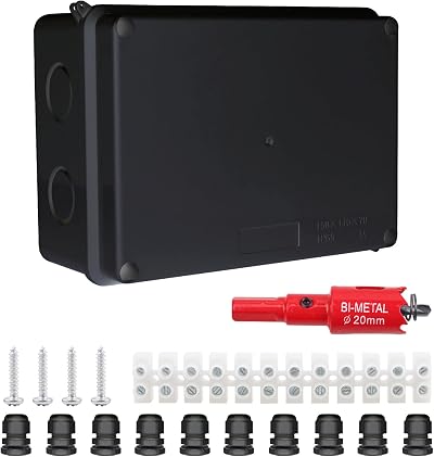 LANUCN 10 Way Junction Box IP65 Waterproof Enclosure 150x110x70mm