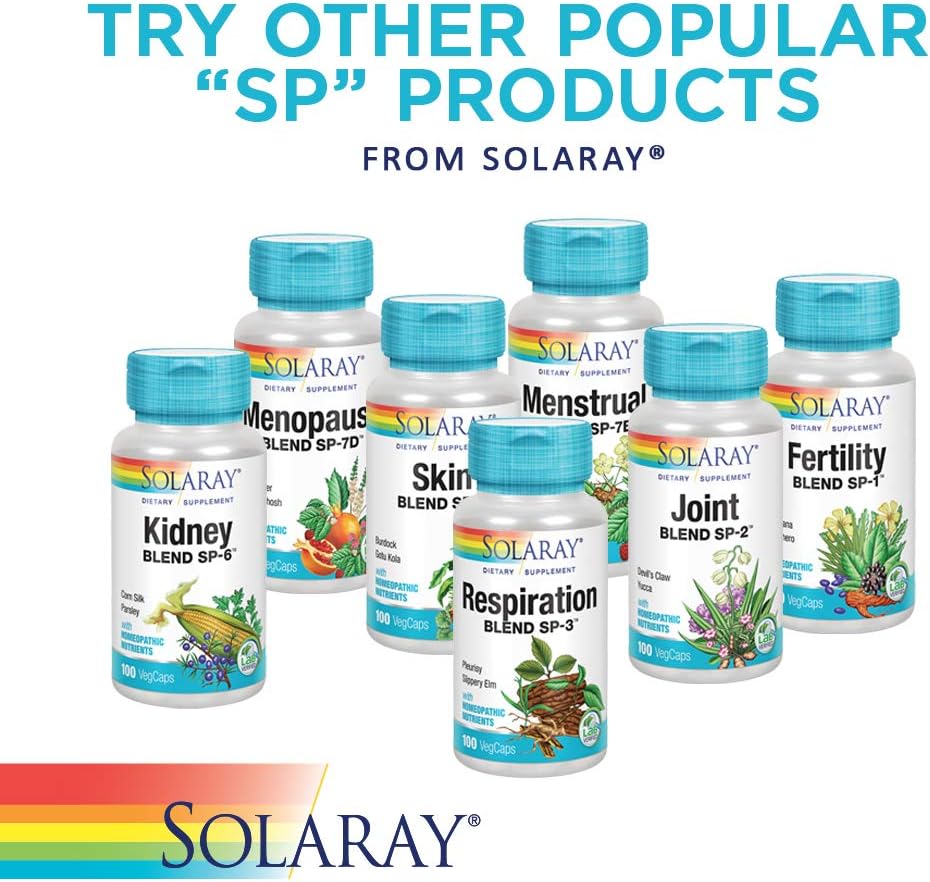 Solaray Female Hormone Blend SP-7C | W/Black Cohosh, Dong Quai, Passion Flower, Wild Yam & More | 100 VegCaps, 50 Serv.: Health & Personal Care
