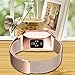 KingAcc Compatible Fitbit Ionic Bands, Milanese Stainless Steel Mesh Metal Replacement Band for Fitbit Ionic, Magnetic Clasp Lock Wristband Strap Women Men (1-Pack, Rose Gold, Small)