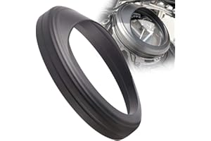 KiWAV 5 inch Speedometer Gauge Tank Mounted Cover Trim Ring Bezel Aluminum Black compatible for Harley-Davidson