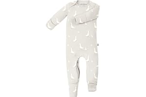 GUNAMUNA Toddler Ultra-Soft Convertible Pajama for Babies | Footie Romper Sleeper with Diaper Zipper for Easy Changing