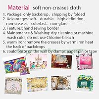 Colorful Rainbow Themed Trolls Poppy Photography Backdrop Girls