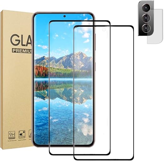 Amazon Com 2 1 Galaxy S21 S21 Plus 5g Screen Protector Tempered Glass Camera Lens Protector Straight Screen 9h Hardness Fingerprint Support Hd Glass Screen Protector For Samsung Galaxy S21 Plus 5g 6 7 Inch