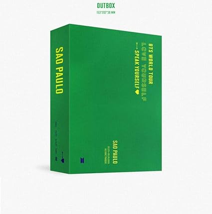 Bts Bts World Tour Love Yourself Speak Sao Paulo Dvd 2 Disc Dvd Cd Book Folded Poster On Pack Book Mark 1p Store Gift Tracking Code Pre Order Amazon Com Music