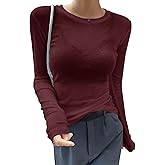 Avanova Women Mesh Sheer Long Sleeve Top See Through Sexy Going Out Shirts
