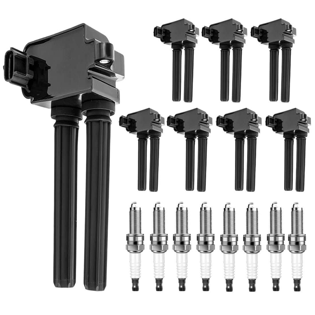 Photo 1 of 8 Pack Ignition Coil Spark Plug FIT 5.7L HEMI V8 (Ram 1500/2500/3500 09-20, Challenger 09-20, Charger 09-20, Durango 11-20, Chrysler 300 09-20, Grand Cherokee 09-20) Replaces UF504 56029129AA