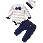 VINUOKER Preemie Newborn Baby Girls Outfits set long Sleeve Cotton Pants Sets Infant Fall Winter Clothes