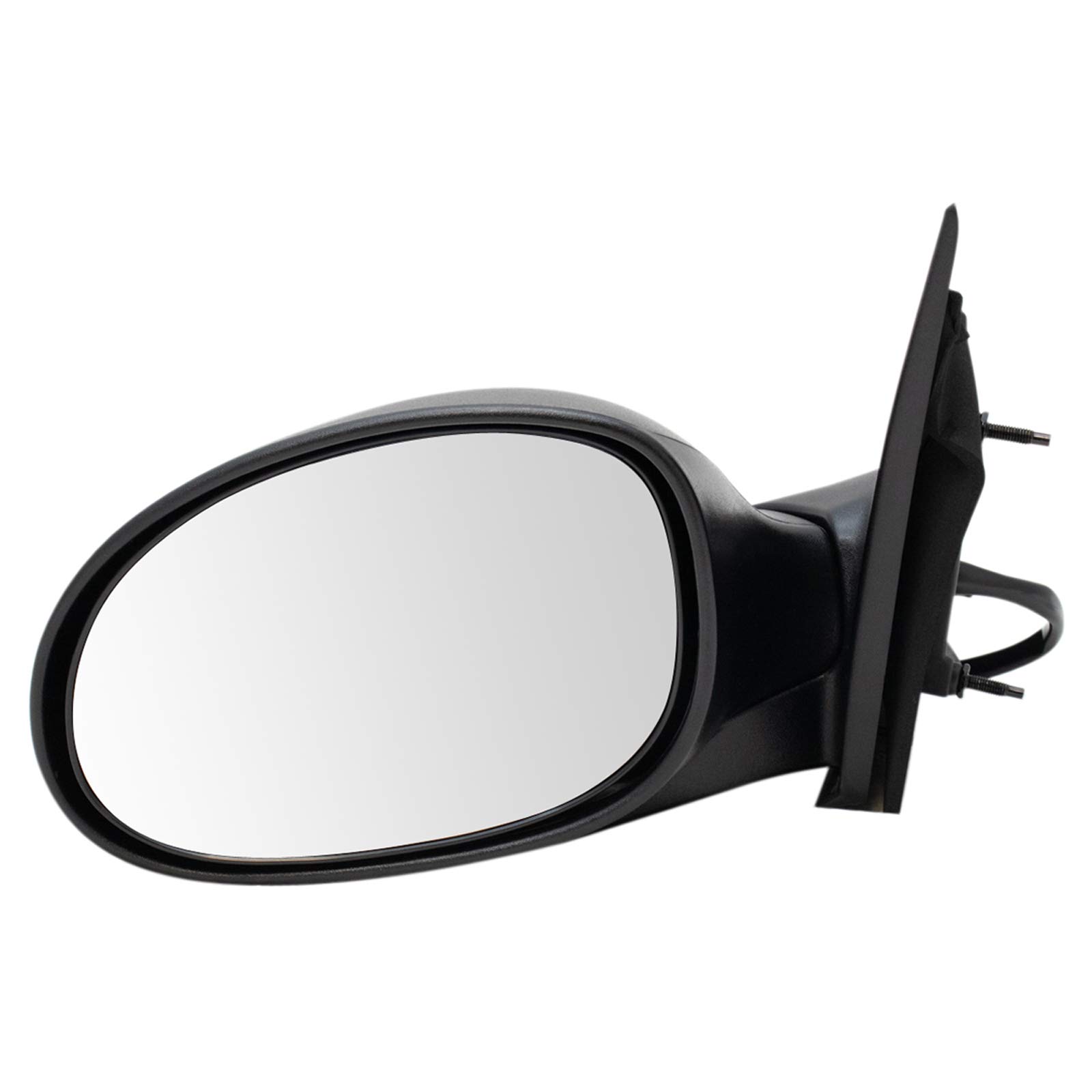TRQ Driver Side View Mirror Manual Folding Electric Adjustment Non-Heated No Memory Textured Compatible with 2003-2005 Dodge Neon Image
