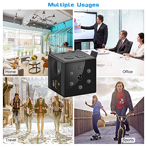 Mini Spy Camera, FayTun 1080P Full HD Hidden Camera, Mini Nanny Camera with Night Vision and Motion Detection for Home/Car/Office/Pet and Outdoor Sports - Thumbnail 6