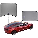 TOPlight Automotive Sun Protection Sunshades for Tesla Model 3,Model 3 Glass Roof Sunshade Sunroof Rear Window Sunshade Compa
