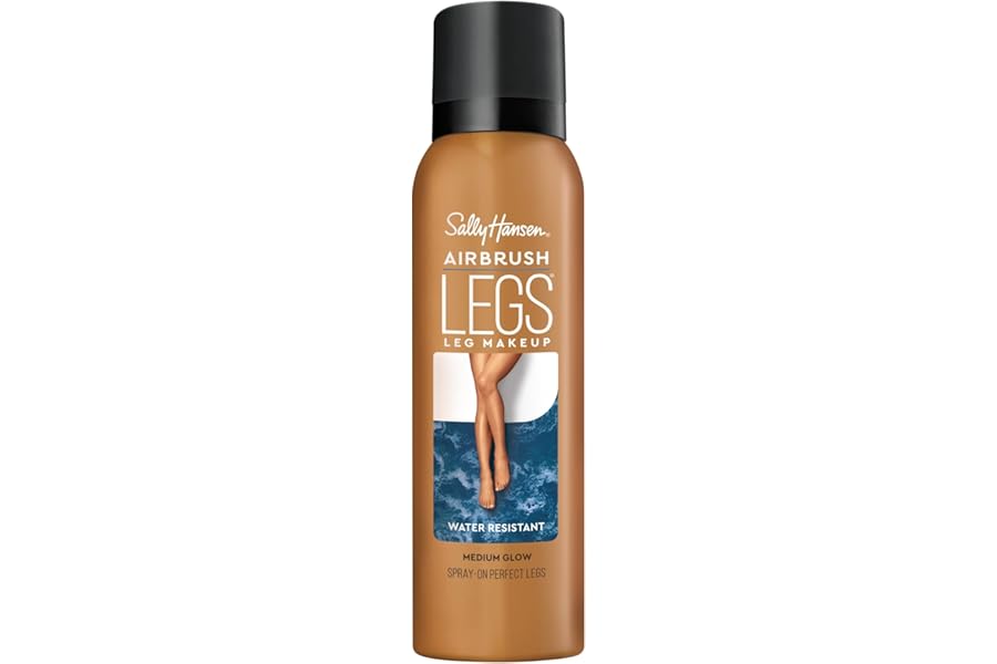 Sally Hansen Airbrush Legs, Leg Spray-On Makeup, Medium Glow 4.4 Oz