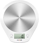 203 Stainless Steel Digital Kitchen Scale 5 Kg Tare LCD White view 2