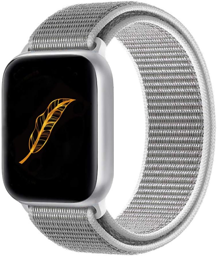KONGAO New Band Compatible for Apple Watch 38MM 40MM 42MM 44MM, Lightweight Breathable Soft Nylon Replacement Sport Strap Compatible with Apple Watch iwatch Series 5 4 3 2 1
